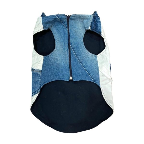 Chaqueta de jeans dos colores para perros Verde Animali